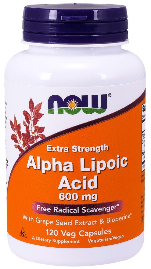 Acido alfa lipoico con estratto di semi d'uva e bioperine, 600mg - 120 vcaps