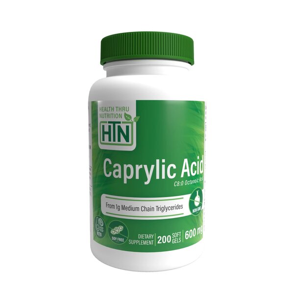 Acido caprilico, 600mg - 200 softgels