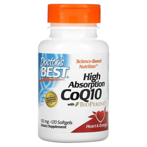 CoQ10 ad alto assorbimento con BioPerine, 100mg - 120 softgels