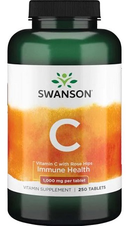 Vitamina C con Rosa Canina, 1000mg - 250 compresse