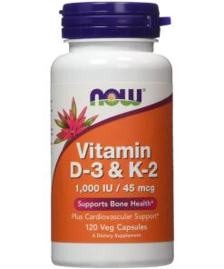 Vitamin D-3 & K-2 - 120 vcaps