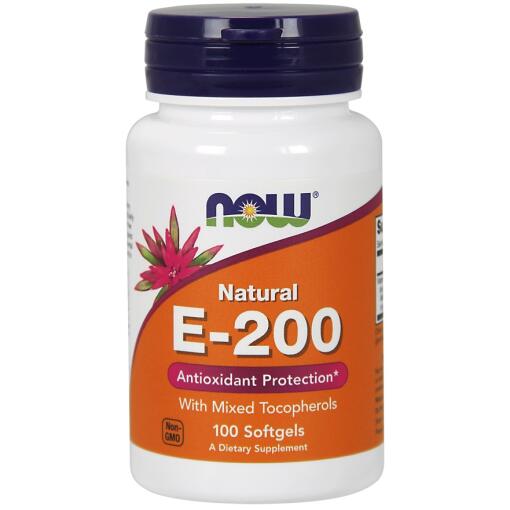 Vitamin E-200 - Natural (Mixed Tocopherols) - 100 softgels
