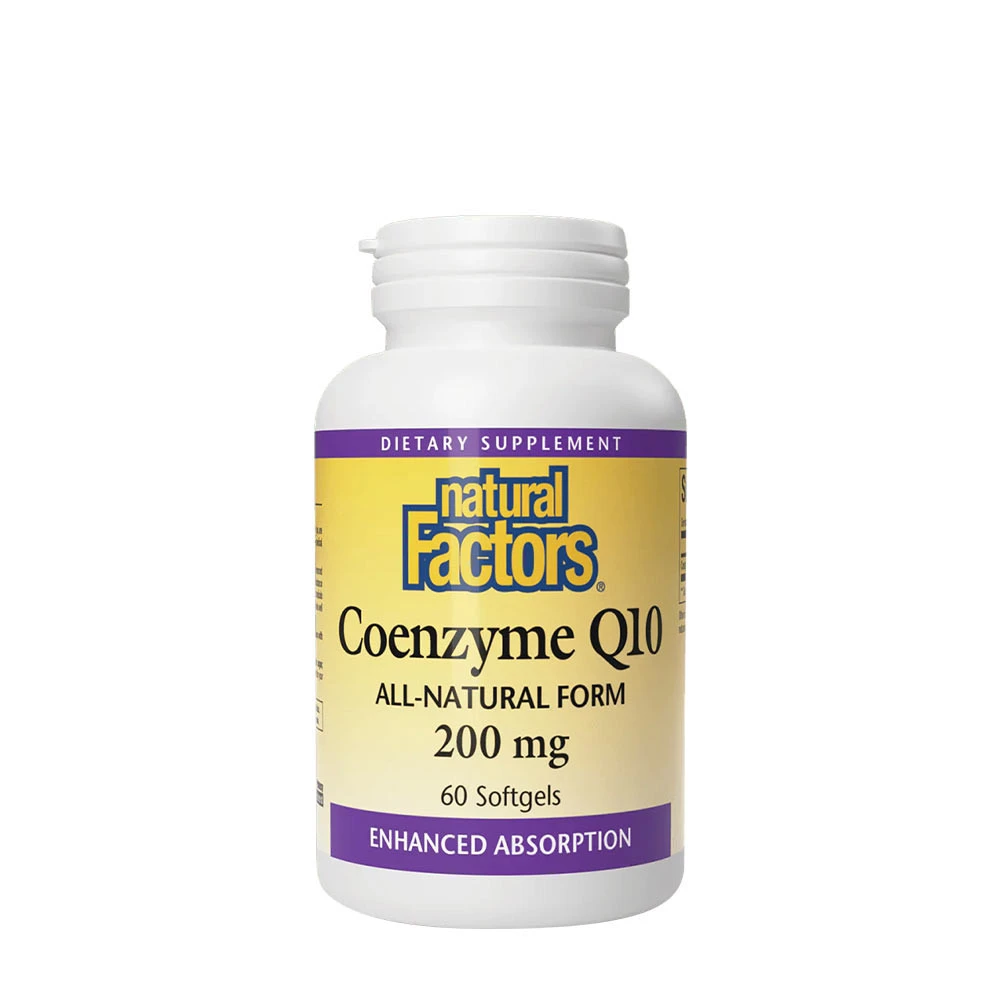 Natural Factors Coenzyme Q10 100 % Natural (60 Softgels)
