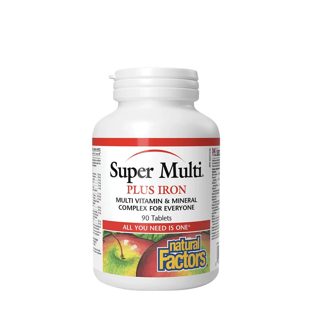 Natural Factors Super Multi Plus Ferro (90 Compresse)