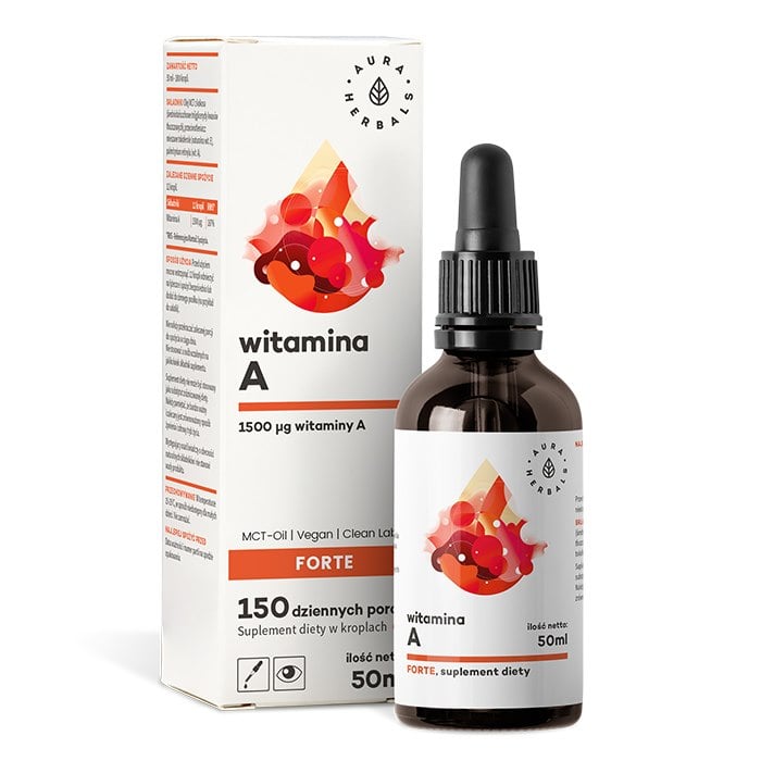 Aura Herbals - Vitamina A FORTE con Olio MCT (50 ml)