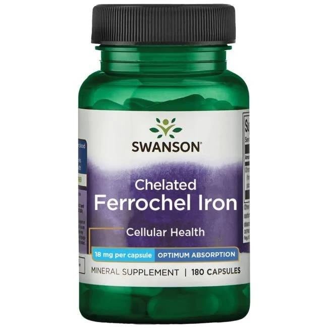 Albion Ferrochel Iron, 18 mg - 180 capsule