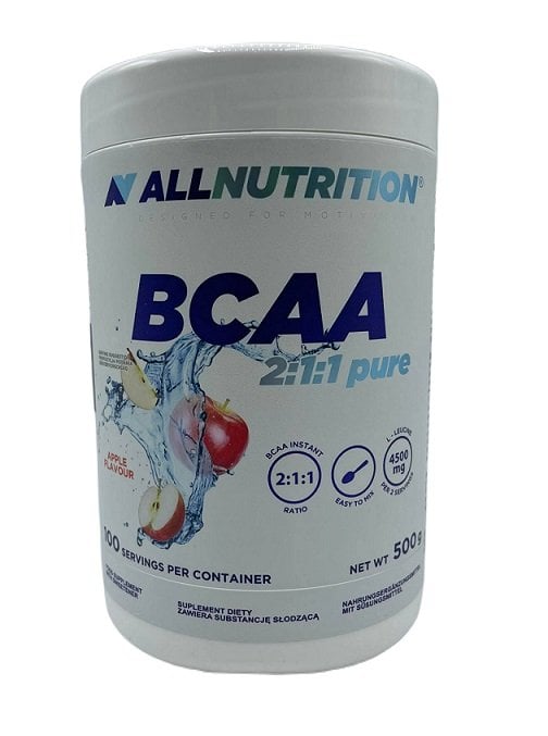 Allnutrition - BCAA 2:1:1 Puro, Mela - 500g