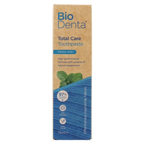 BeConfident - Dentifricio BioDenta per una cura dentale completa con sapore di menta fresca (75 ml)