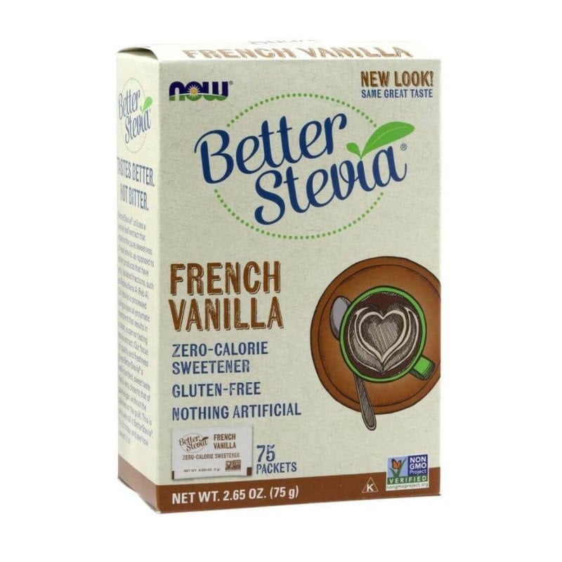 Better Stevia Packets, Vaniglia Francese - 75 pacchetti