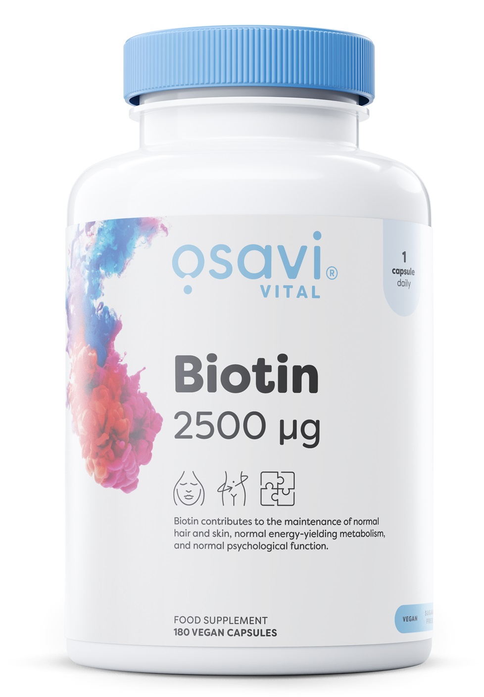 Biotina, 2500mcg - 180 capsule vegane