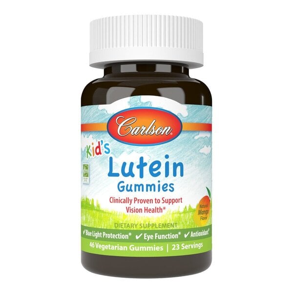Carlson Labs - Caramelle Gommose alla Luteina per Bambini al Gusto Mango - 46 Gommose Vegetariane