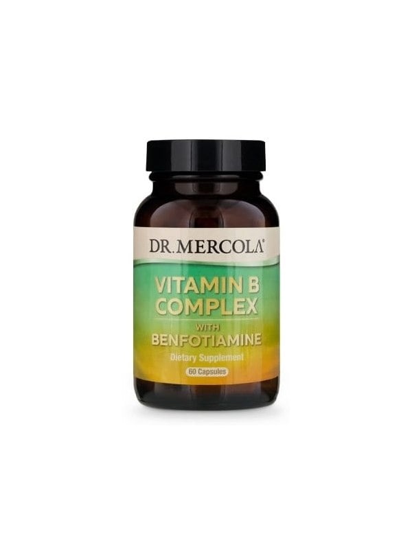 Dr. Mercola Vitamina B Complex – Integratore Completo di Vitamine del Gruppo B (60 capsule)