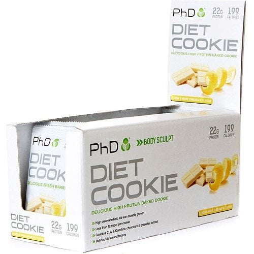 Biscotto dietetico, mirtillo e cioccolato bianco - 12 biscotti