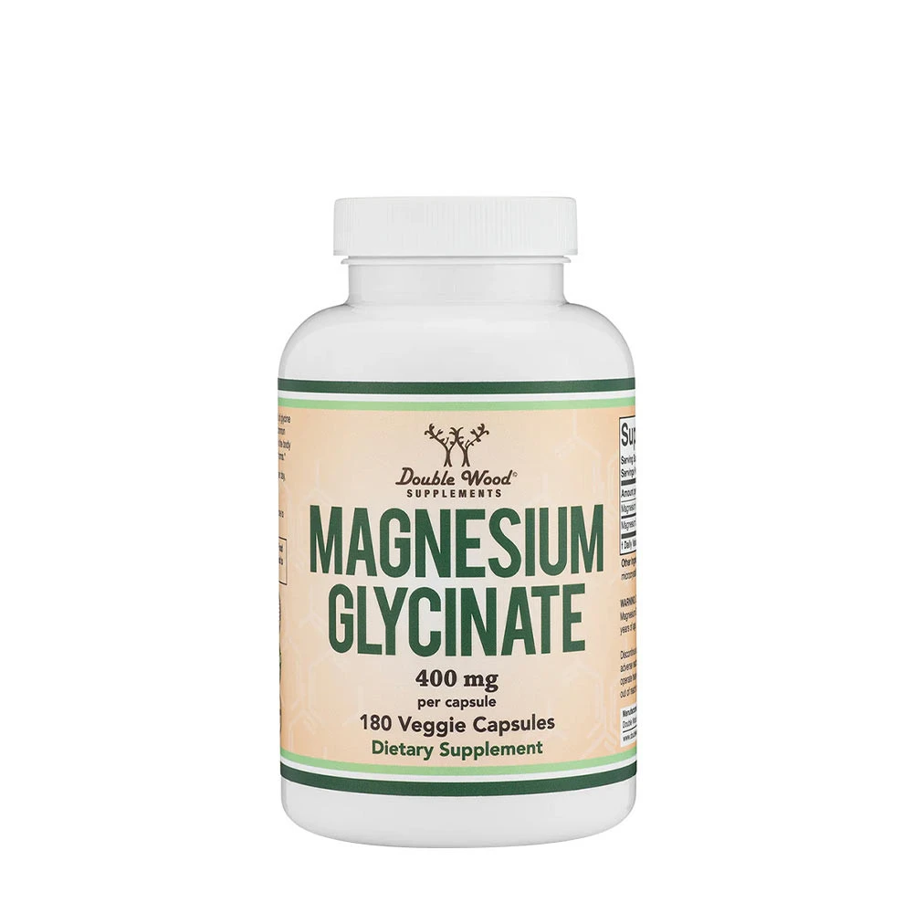 Double Wood Supplements - Glicinato di Magnesio (180 Capsule)