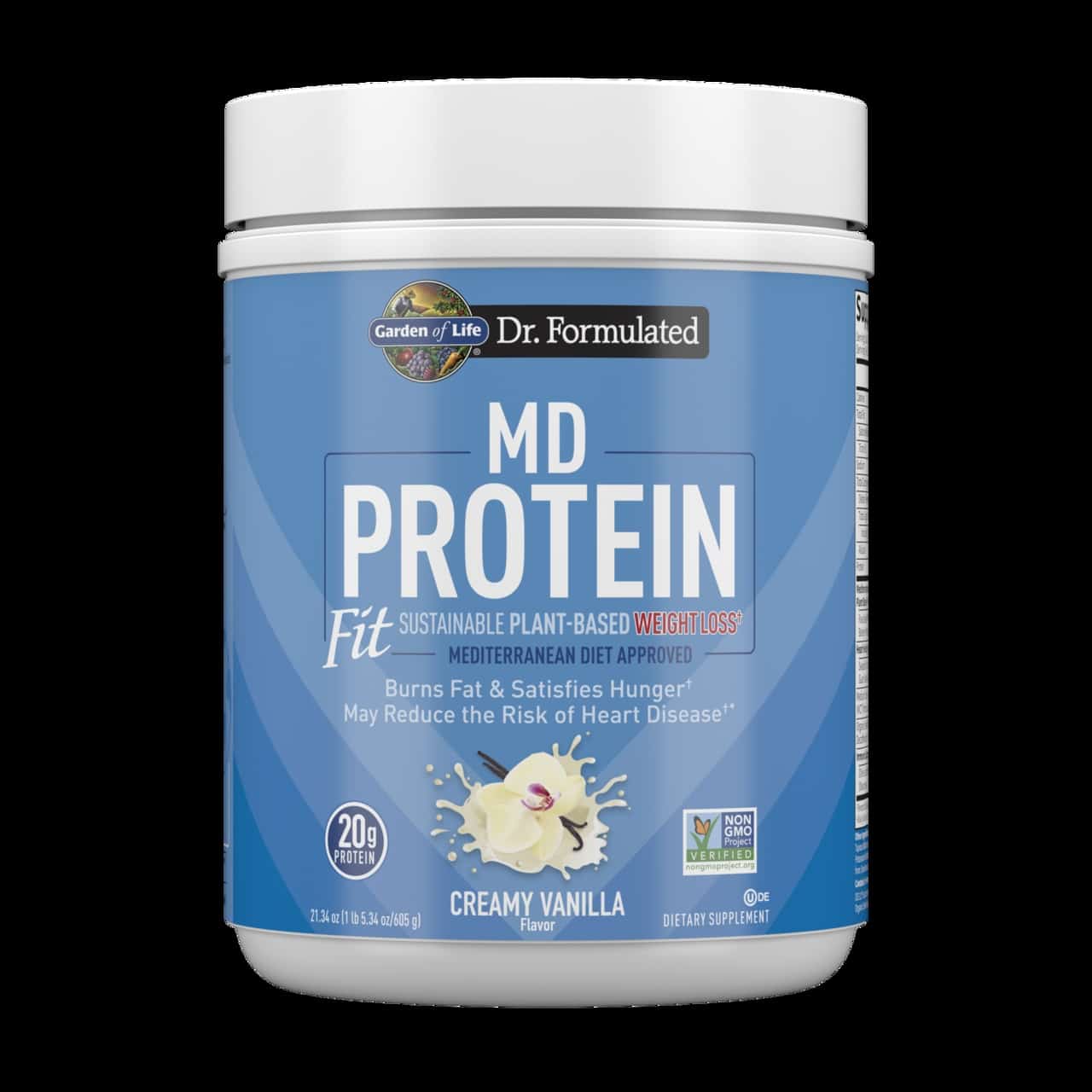 Dr. Formulated MD Protein FIT Polvere sostenibile a base vegetale, Vaniglia cremosa - 605g