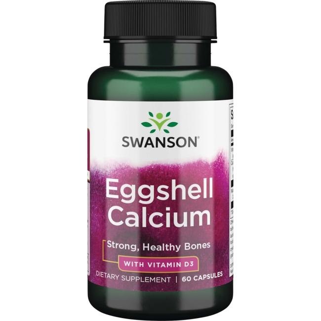 Calcium Eggshell con Vitamina D-3 - 60 caps