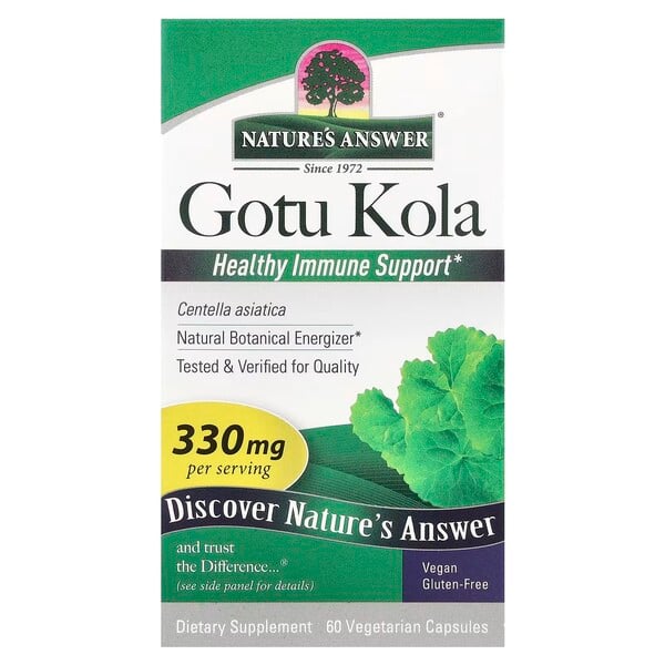 Gotu Kola, 330mg - 60 capsule vegetali
