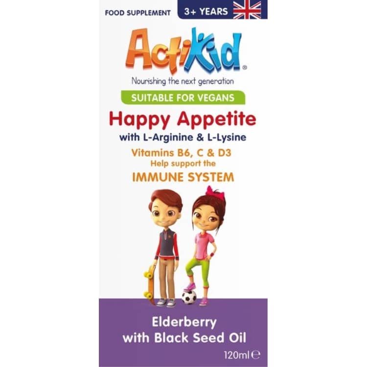 Happy Appetite Immune System, Sambuco con Olio di Semi Neri - 120 ml.