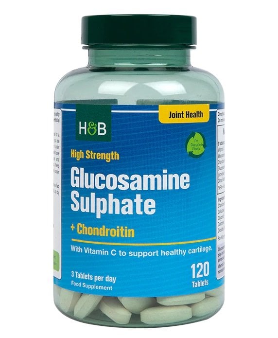 Glucosamina solfato + condroitina ad alta resistenza - 120 compresse