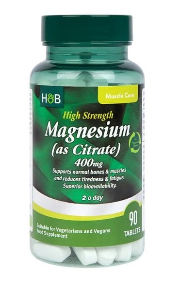 Magnesio ad alta resistenza (come citrato), 400mg - 90 compresse