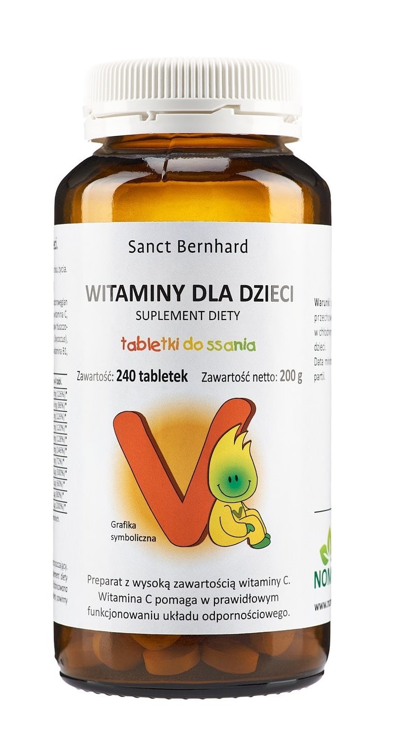 Krauterhaus Sanct Bernhard - Multivitaminico per Bambini (240 compresse)