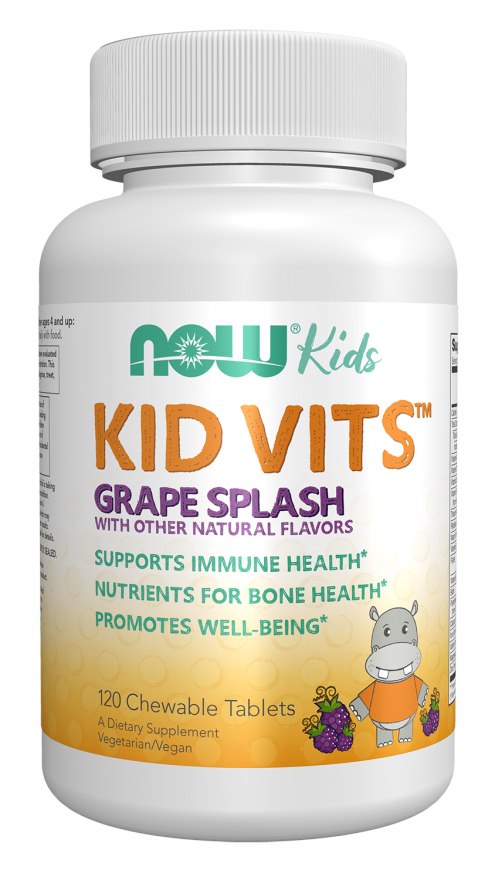 NOW Foods - Kid Vits, Grape Splash - 120 chewables