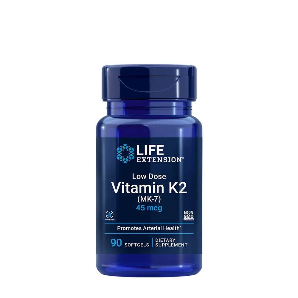 Vitamina K2 a basso dosaggio (MK-7), 45mcg - 90 softgels