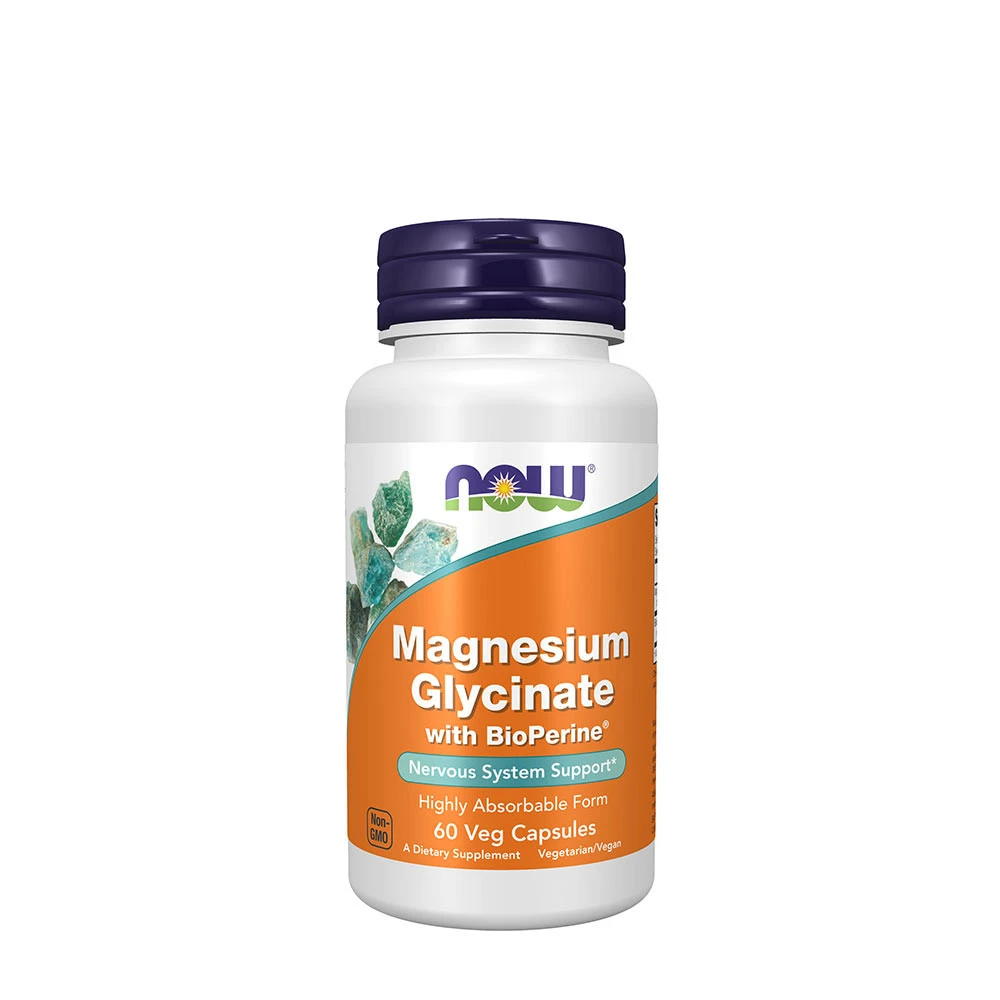 NOW Foods - Glicinato di Magnesio con BioPerine® (60 Capsule)