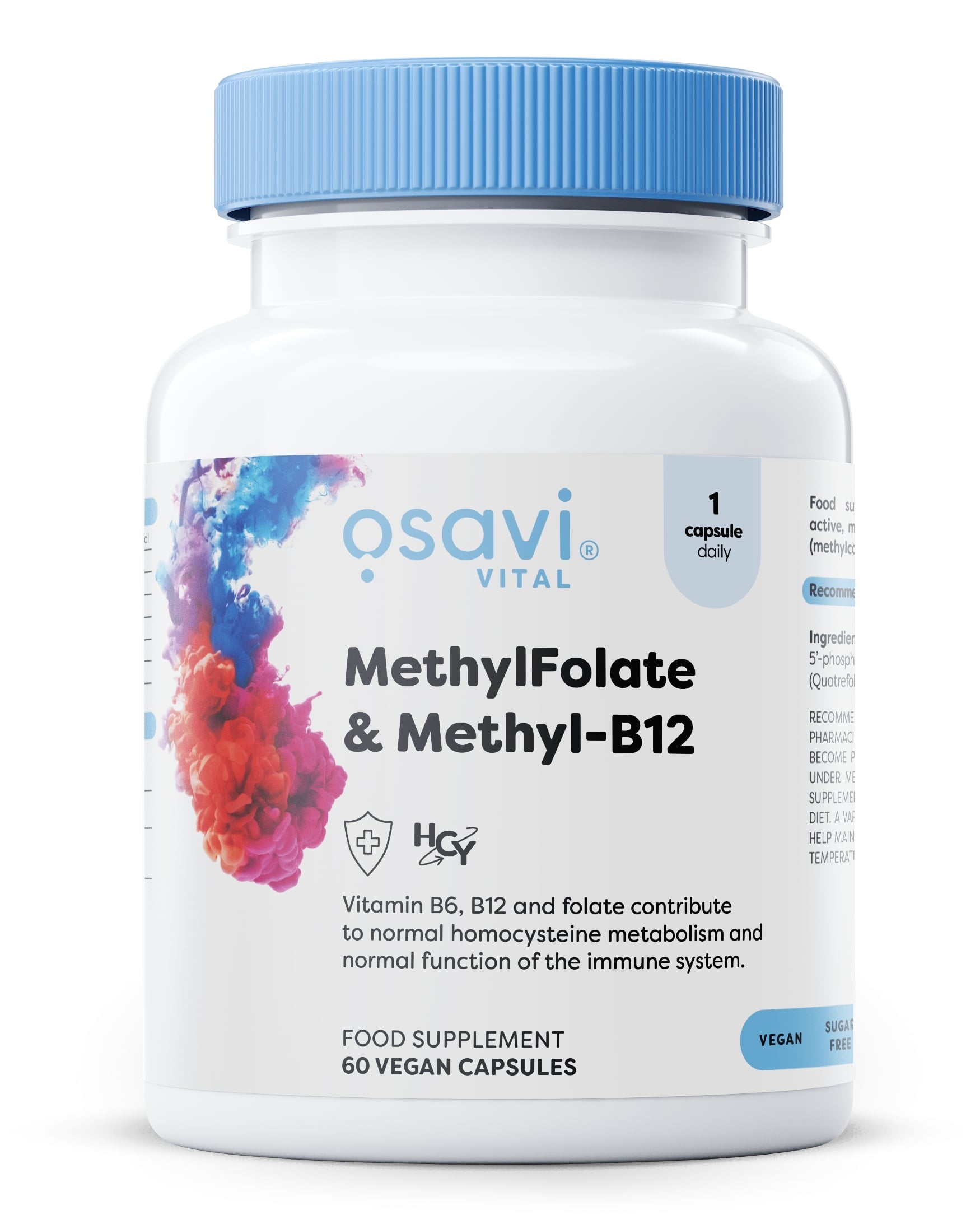 MethylFolato e Methyl-B12 - 60 capsule vegane