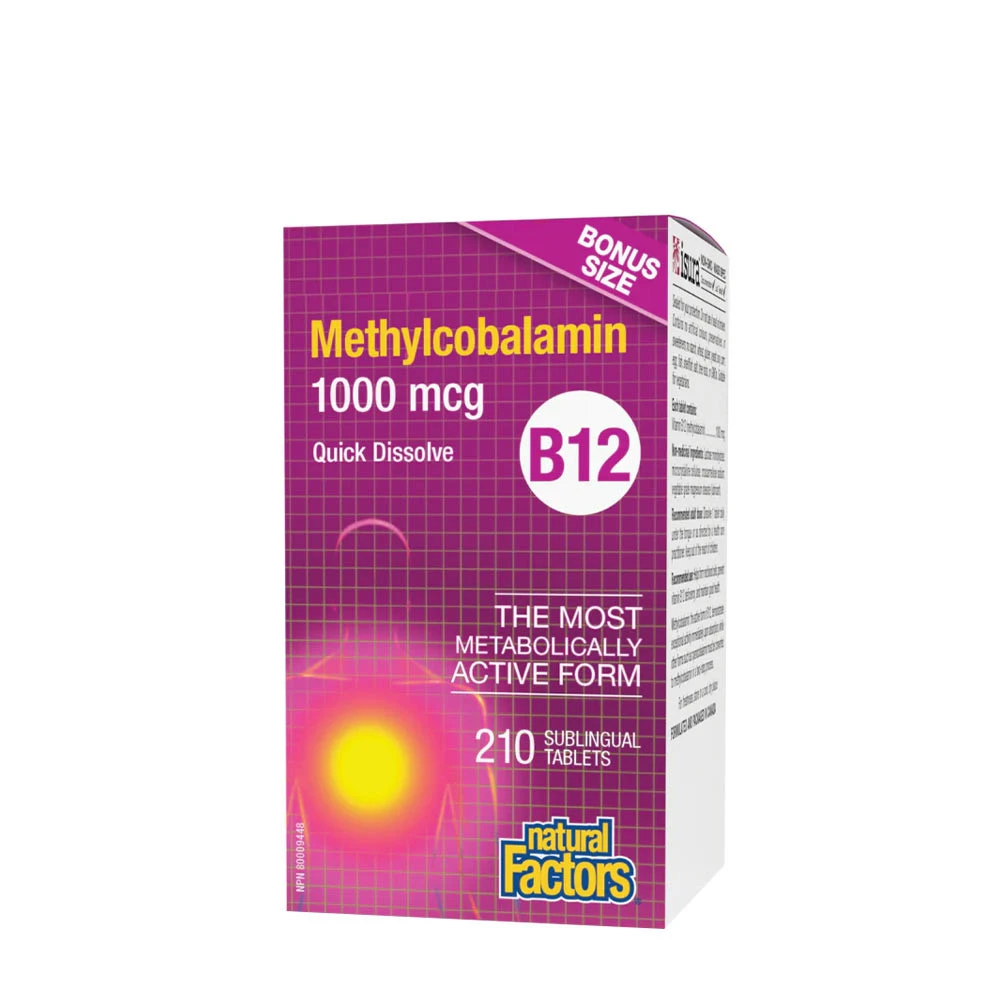 Natural Factors - Metilcobalamina B12 1000 mcg (210 compresse)