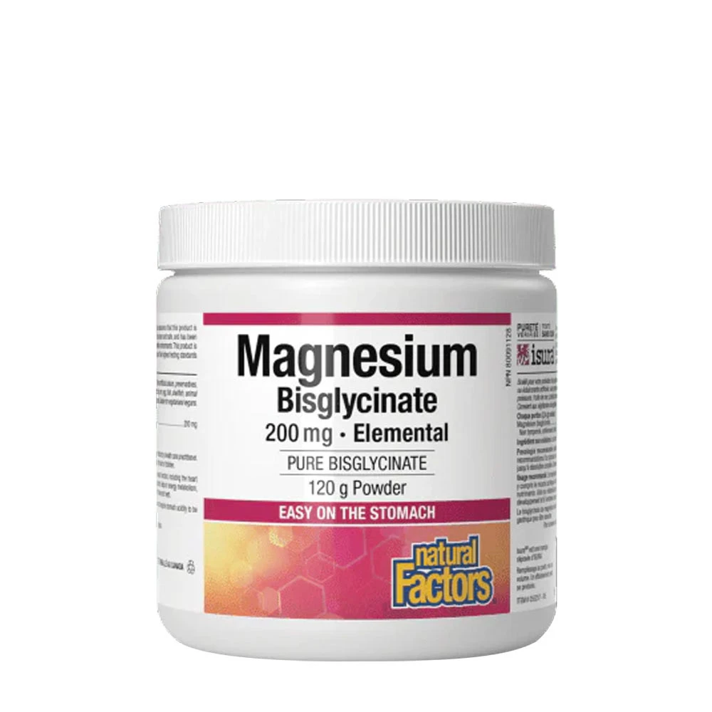 Natural Factors - Magnesio Bisglicinato Puro 200 mg (145 g)