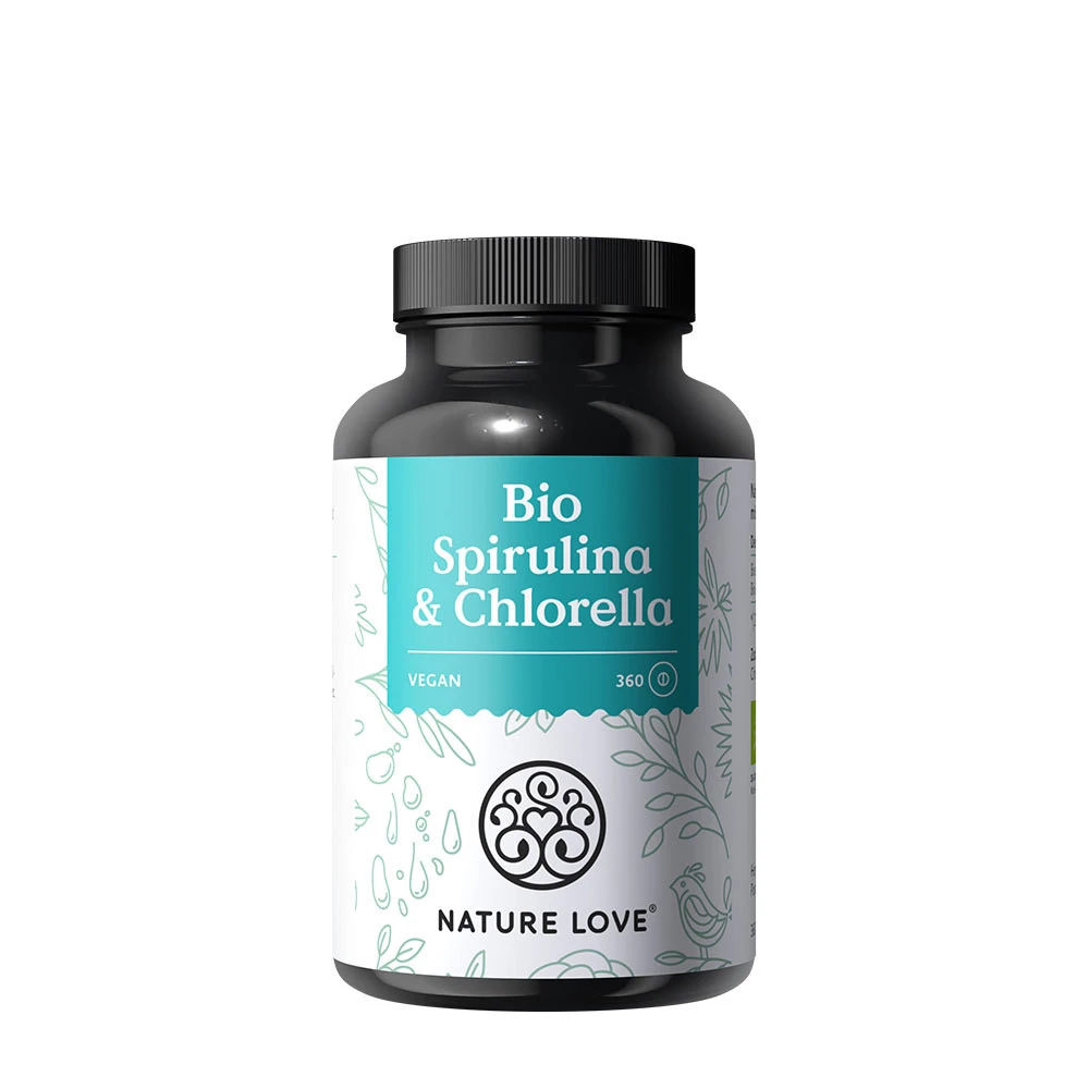 Nature Love - Spirulina e Chlorella Biologiche (360 Compresse)