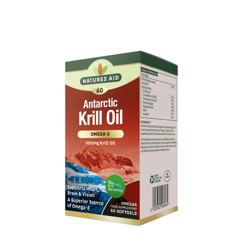Natures Aid - Olio di Krill Antartico 500 mg (60 Softgel)