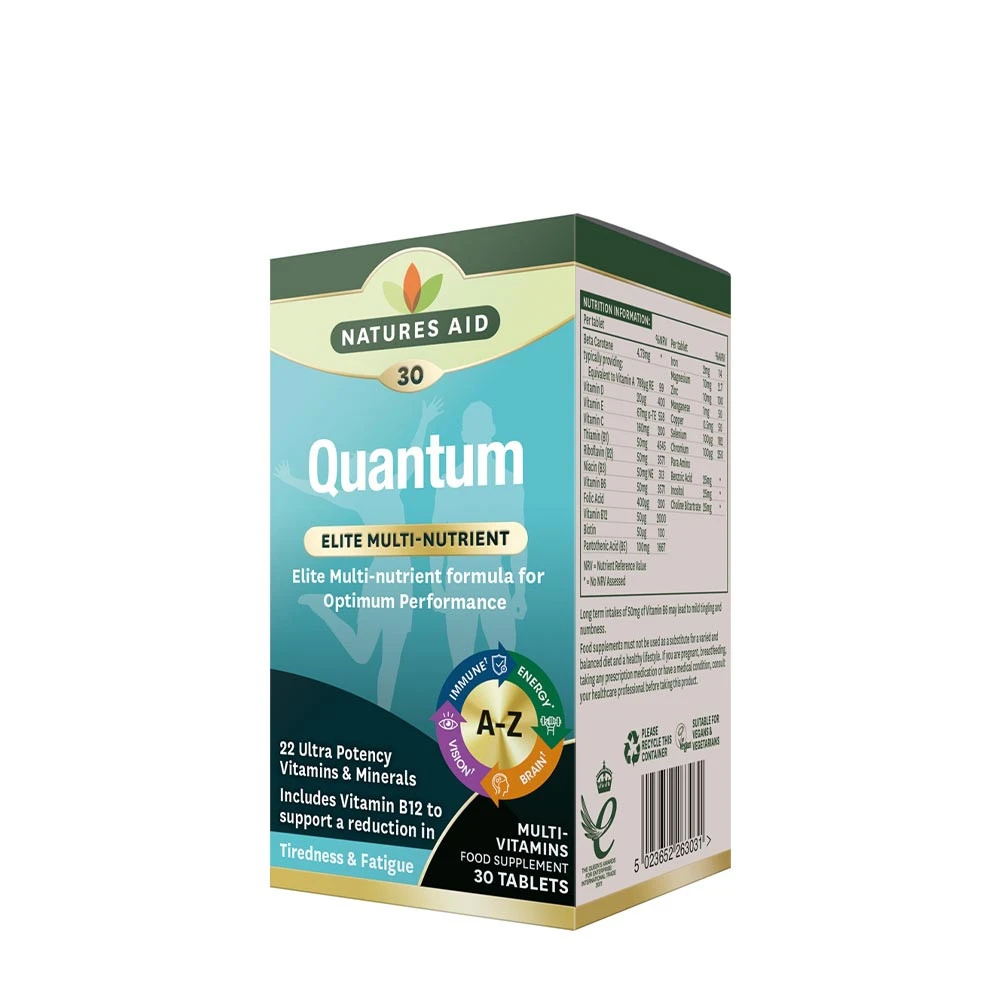 Natures Aid - Quantum Multivitaminico e Minerali (30 Compresse)