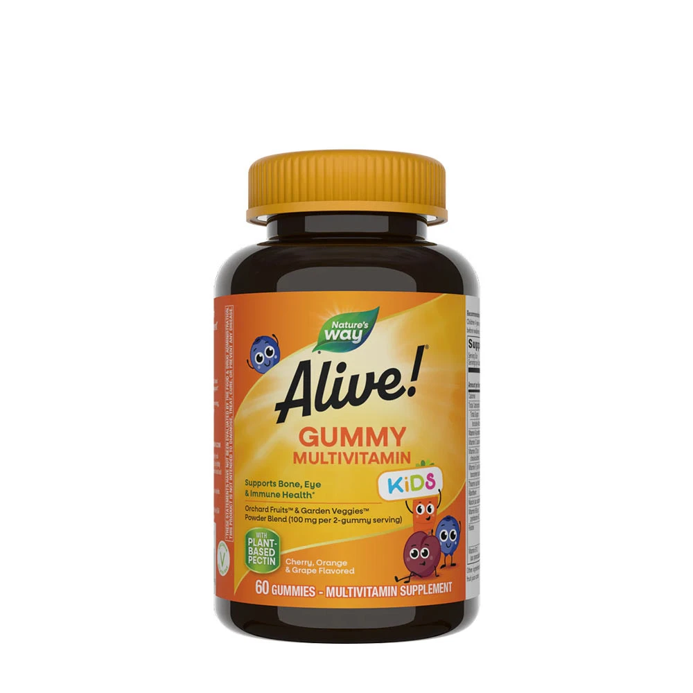 Nature's Way - Alive!® Multivitaminico per Bambini in Gommose (60 Gommose, Ciliegia, Arancia e Uva)
