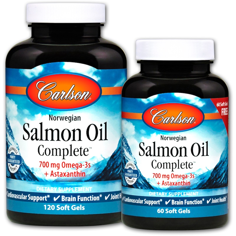 Olio di salmone norvegese completo - 120 + 60 softgels
