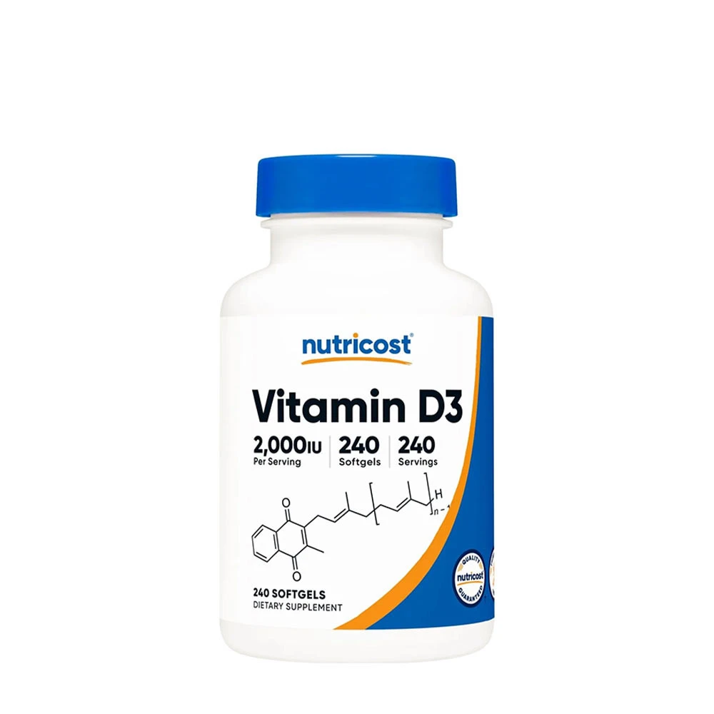 Nutricost - Vitamina D3 2000 UI (240 capsule molli)