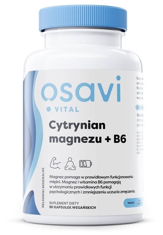 Osavi - Citrato di Magnesio + B6 (90 capsule vegetali)