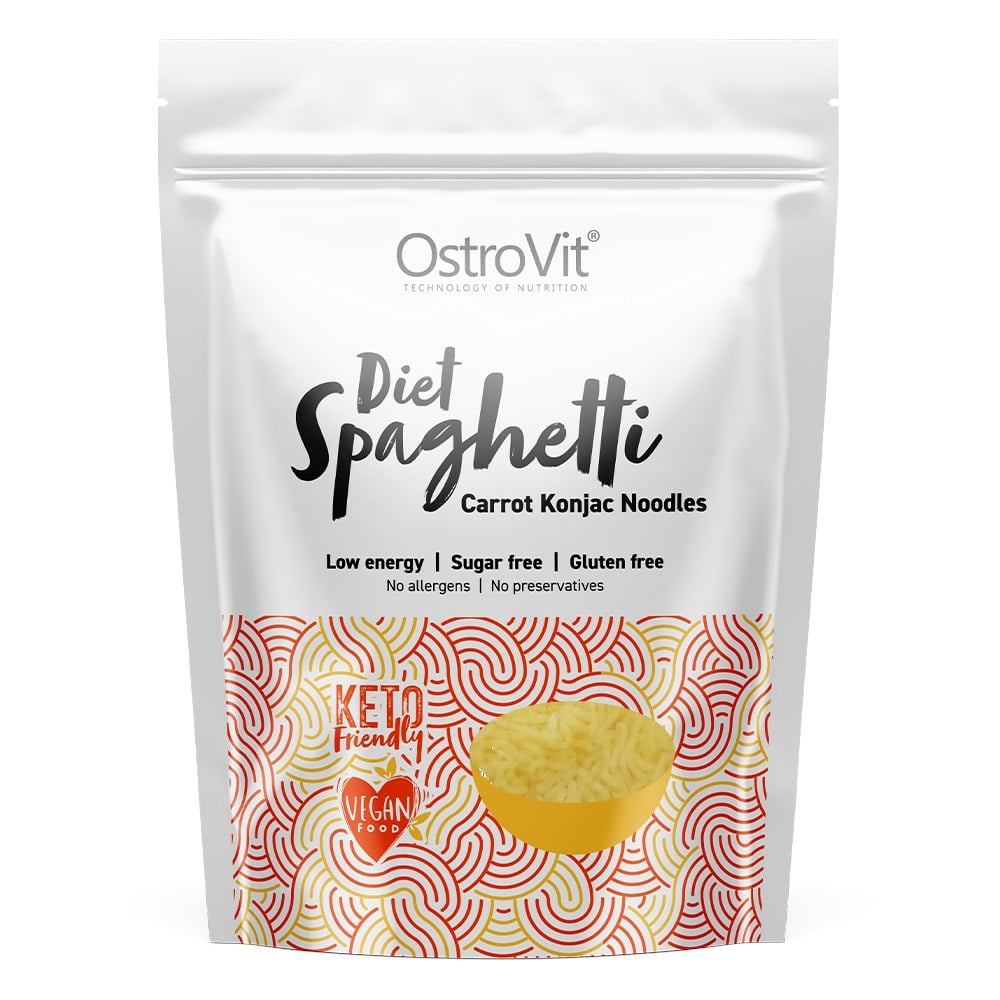 Ostrovit - Spaghetti Dietetici di Konjac alla Carota (400 g)