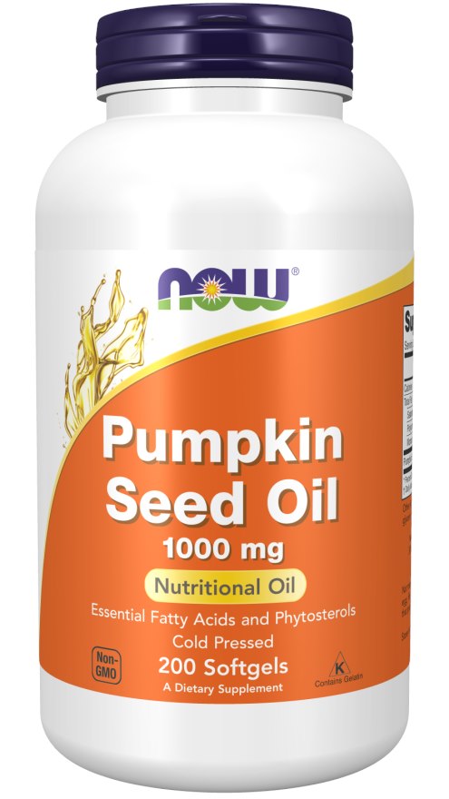 Olio di semi di zucca, 1000mg - 200 capsule molli