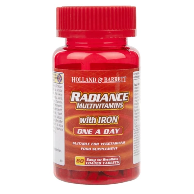 Radiance Multi Vitamins & Iron One a Day - 60 compresse