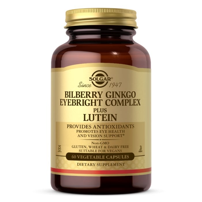 Solgar - Complesso di Mirtillo, Ginkgo e Eufrasia più Luteina (60 capsule)