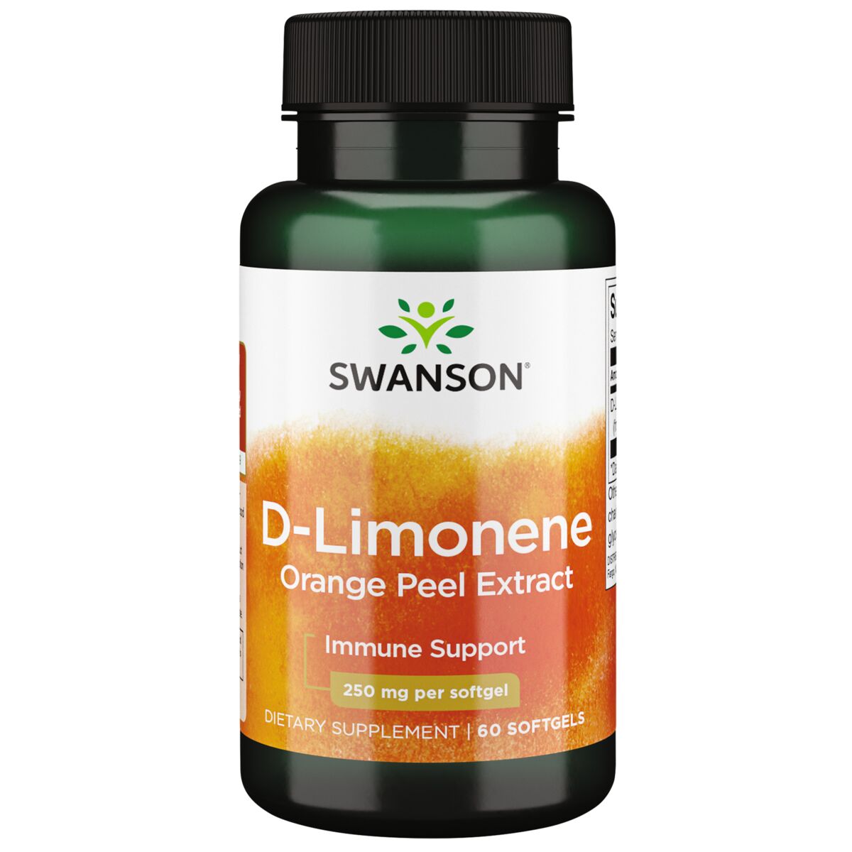 Swanson - Estratto di Buccia d'Arancia D-Limonene 250 mg, 60 capsule molli