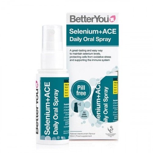 BetterYou Spray Orale Selenio + ACE al Gusto di Ribes Nero - 50 ml