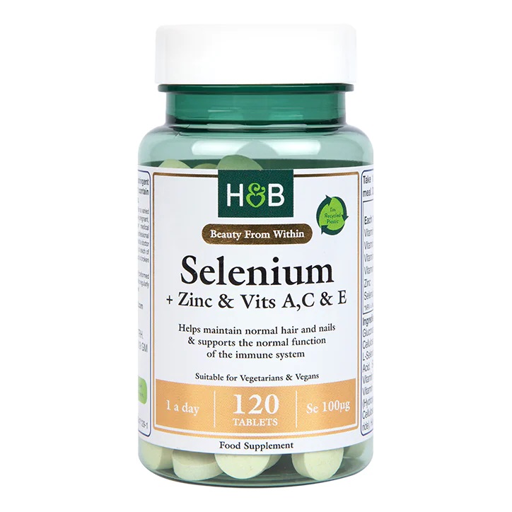 Selenio + Zinco & Vitamine A,C & E, 100mcg - 120 compresse