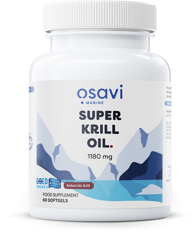 Olio di Krill Super, 1180mg - 60 capsule molli