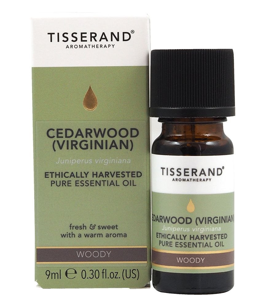 Tisserand Aromatherapy - Cedro della Virginia (Juniperus Virginiana) Raccolto Eticamente, 9 ml