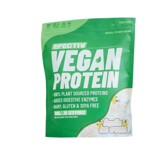 Efectiv Nutrition - Proteine Vegane alla Vaniglia, Gelato - 900g