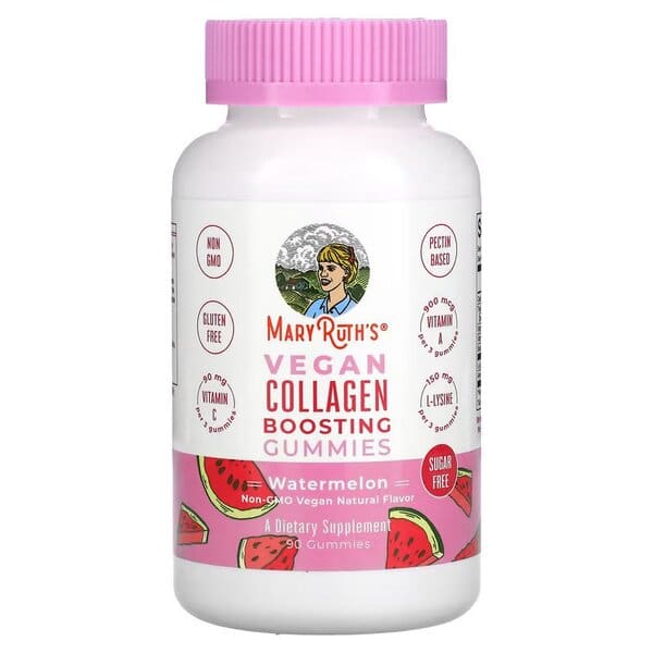 Caramelle vegane che potenziano il collagene, anguria - 90 caramelle gommose