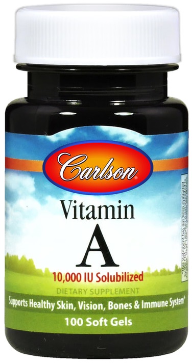 Vitamina A Solubilizzata, 10 000 IU - 100 softgels